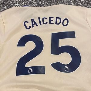 Chelsea Nike Kids Cream and Blue Jersey